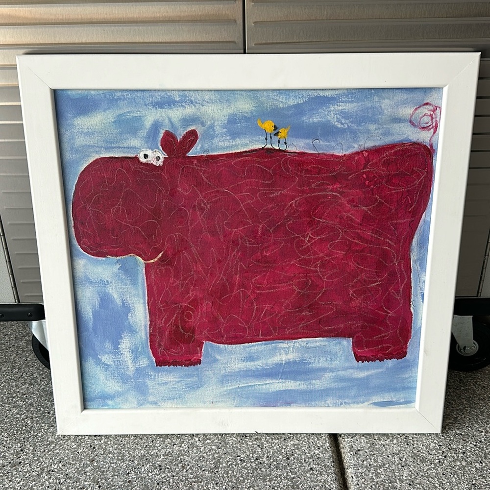 Custom Framed Kids Painting